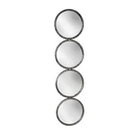 Sagebrook Home Modern Wall Mirror, Vertical Hanging Accent With Round .... Fixed Price $117.92.