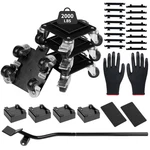 Heavy Duty Furniture Movers 4 Wheels 2000LBS Load Capacity Black Set. Fixed Price $45.00.