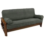 Blazing Needles Solid Microsuede Double Corded 8 9 Futon Cover Set 2 Bolster. Fixed Price $122.28.