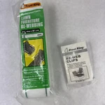 Frost King Lawn Chair Webbing 39" White W/ Green Stripes + 10 Re-web Clips. Fixed Price $14.99.