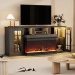 70" Stand For Up To 80" With Fireplace Included Modern Center Room. Fixed Price $396.89.
