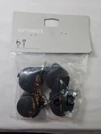 Ikea Antonius Casters Set Of Black 143.689.80 New 15911. Fixed Price $15.95.