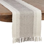 Saro Lifestyle Kantha Stitch Table Runner, 16"X90", Grey. Fixed Price $47.99.