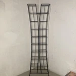Vintage Y2K Atlantic Wave 180 Cd Tower Steel Wire Rack Storage Black. Fixed Price $175.00.