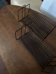 Ikea 12" Matte Silver Metal 20 Cd Storage Rack/holder - Vink 100.239.49. Fixed Price $20.00.