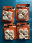 Everbilt 3/4 In. Anti-skid White Rubber Leg Tips 767 825 Packs Of (16 Total). Fixed Price $24.95.