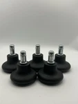 3/8 Stem Office Chair Glides Stationary Feet Qty 5/6/10 Black. Fixed Price $12.79.