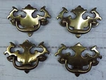 Vintage Kbc Keeler 8650 Set Of 4 Brass Batwing Drawer Pulls. Fixed Price $14.98.