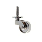 1-1/4" Brass Caster Roller Nickel Finish Chair Furniture Stem. Fixed Price $16.96.