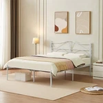 Twin Full Queen Metal Bed Frame Simple Platform Steel Slat Support W/headboard. Fixed Price $119.99.