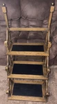 Vintage Brandt Wooden Bookcase Ladder Victorian Library Stairs 42" X 19". Fixed Price $699.99.