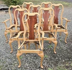 Set Of 8 Thomasville Queen Anne Dining Room Chairs. Fixed Price $395.00.