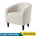 Barrel Accent Corduroy Club Elegant Armchair Cozy Backrest For Livin. Fixed Price $105.99.