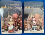 Lot Of 2 Dickens Keepsake Figures (man & Woman W/ Baskets) Nos. Fixed Price $14.95.