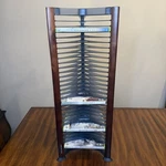 Vintage Atlantic Dvd Game Blu-ray Storage Rack Tower Holds 32 Discs 26.5 Tall. Fixed Price $44.99.