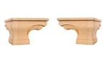 New Hardware Resources Pfcs-b-rw Beaded Corner Pedestal Foot Wood Leg Pair. Fixed Price $62.95.