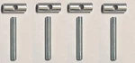 Ikea Threaded Pins M8 60MM + Cross Sleeve Nuts Part # 100037 104859. Fixed Price $19.98.