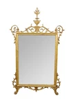 Barge Italian Neoclassical Hollywood Regency Giltwood Vanity Mirror 32". Fixed Price $803.00.