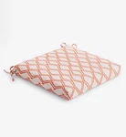 The Company Store Sunbrella Orange Knife Edge Seat Cushions (4) 16X15 Nwt. Fixed Price $99.99.