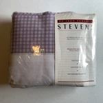 New Vintage Westpoint Steven Irregular Full Sheet Set Purple Lavender Gingham. Fixed Price $31.49.