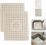 Pack Kitchen Sink Mat Drain Pad Protector 10" X 12" Non-slip Rubber, Dura.... Fixed Price $12.74.