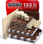Felt Furniture Pads Xprotector 133 Pcs Premium Brown & Beige. Fixed Price $13.89.