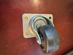 Shepherd Hardware 9478 2-1/2-INCH Soft Rubber Swivel Plate Caster, 100-LB Load. Fixed Price $12.99.