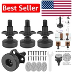4 Pack Heavy-duty Furniture Levelers With T-nuts & Felt Pads No More Wobbling. Fixed Price $25.19.