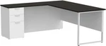 Bestar Pro-concept Plus Lshaped Desk With Drawers White/deep Grey New. Fixed Price $659.99.