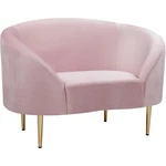 Meridian Furniture Ritz Pink Velvet Accent Chair. Fixed Price $621.64.