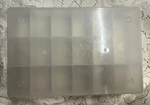 Darice Clear Plastic Storage Organizer Container With Lid 17 Compartments. Fixed Price $11.00.