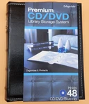 Bellagio-italia Premium Cd/dvd Library Storage Binder System 48 Black Leather. Fixed Price $44.50.