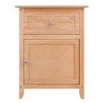 Winsome Night Stand Accent Table Natural Wood Drawer Cabinet Storage 18.9"WX25"H. Fixed Price $75.60.
