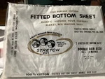 Vintage Fitted Bottom Sheet Double Bed Size 54X76 Elastic Corners Nos Japan. Fixed Price $20.00.