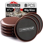 Furniture Sliders For Carpet X-protector 8 Pcs Best 4.75", Brown. Fixed Price $18.84.
