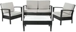 Safavieh Piscataway 4-PIECE Gray Outdoor Conversation Set. Fixed Price $789.99.