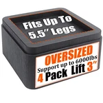 Bed Risers 3 Inch, Oversized Fit To 5.5" Legs, Heavy Duty Support 6000LBS,.... Fixed Price $55.14.