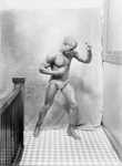 Young Peter Jackson African American Boxer Facing His Left Standi - Old Photo. Fixed Price $6.79.
