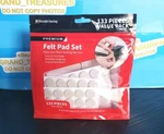 *new* Minnark Flooring Premium Felt Pad Set 133 Adhesive Pieces Oatmeal Tan Lght. Fixed Price $10.95.