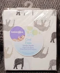 Babies Us Cool Percale Crib Sheet Fits 28" X 52" Mattress Elephant Cotton New. Fixed Price $12.98.