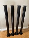 Lot Of 4 Ikea Vika Curry Table Desk Leg 27 1/2" X Black. Fixed Price $18.00.