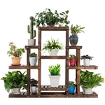Modern Farmhouse 6-TIER Wooden Bookcase Plant Stand Shelving Unit. Fixed Price $224.99.