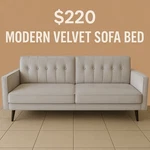 Sofamania EXP170-VV-3S 3-SEATER Velvet Living Room Gray. Fixed Price $150.00.