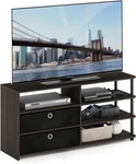 Jaya Simple Design Tv Stand Up To 55-INCH W/ Bins Walnut. Fixed Price $119.23.