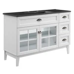 Modway Isle 48" Bathroom Vanity Cabinet White/black -EEI-5479-WHI-BLK. Fixed Price $854.99.