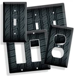 Sports Car Truck Rubber Tire Look Light Switch Wall Plate Auto Garage Hd. Fixed Price $27.99.