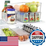 Greenco Refrigerator Organizers And Storage - Clear Fridge Bins Set. Fixed Price $63.98.