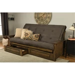 Kodiak Furniture Washington Queen-size Wood Storage Futon With Gray Mattress. Fixed Price $960.68.