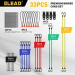 33PC Bungee Cords Set 10" 18" 24" 32" 40" Cable Ties Canopy Tarp Ball Clips. Fixed Price $19.99.