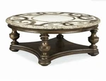 Thomasville Furniture Hills Tuscany Trebbiano Marble Top Round Coffee Table. Fixed Price $700.00.